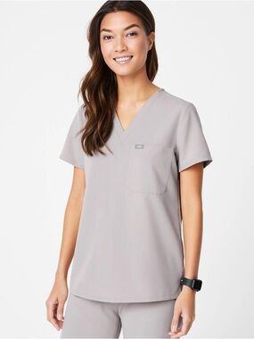 FIGS Slate Catarina Scrub Top